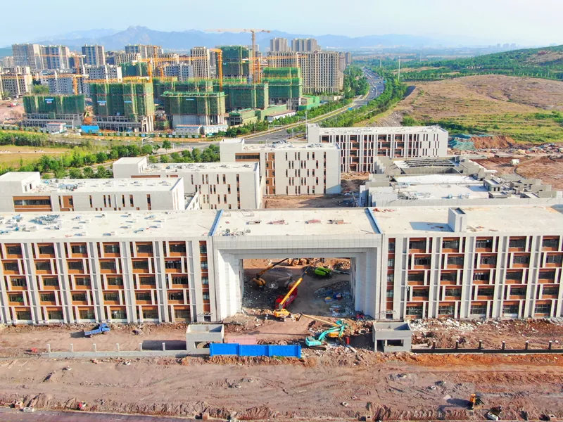 Edificio escolar de estructura de acero de gran altura previo a la ingeniería